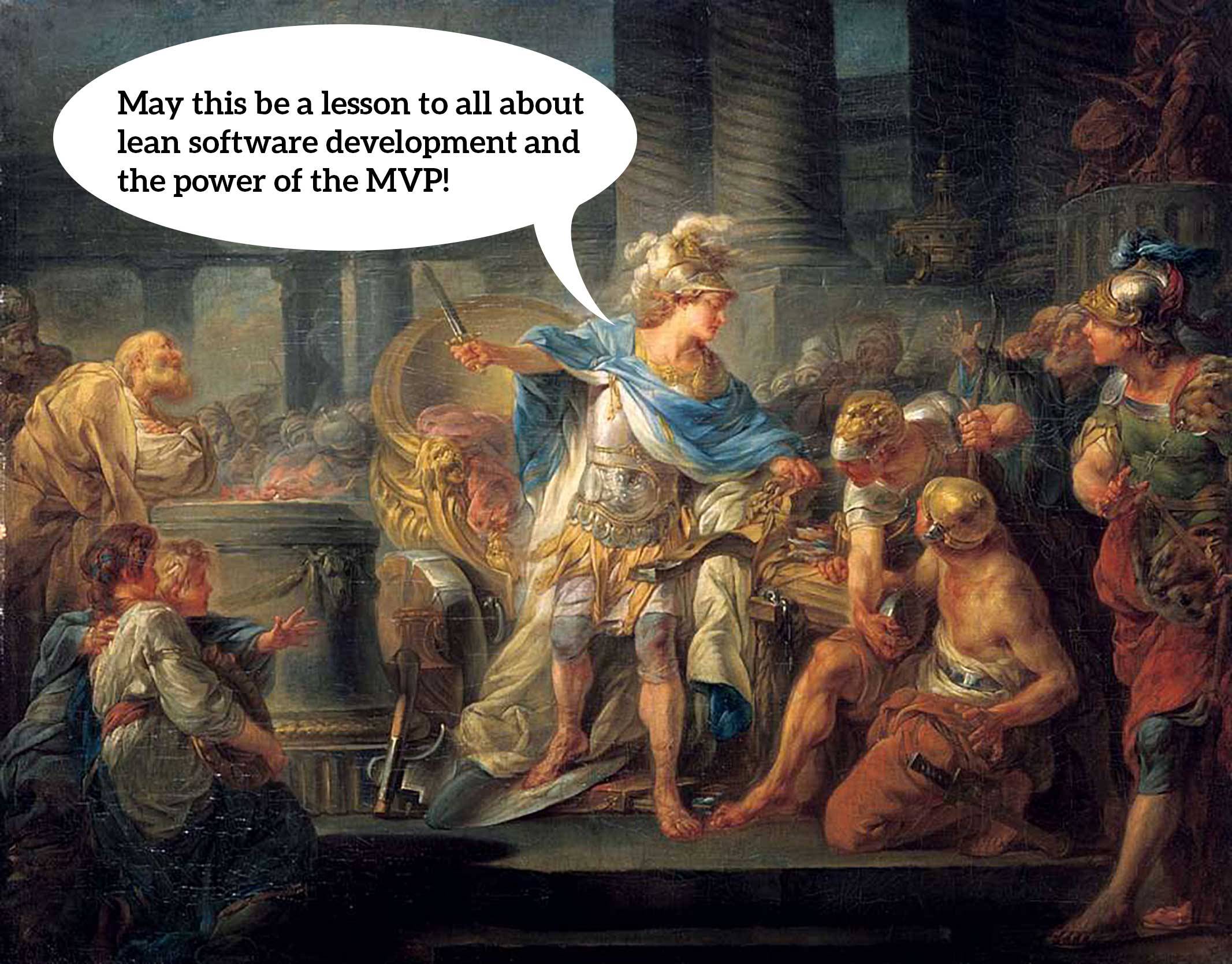 Alexandar the Great cuts the knot and declares a new precedent for software!