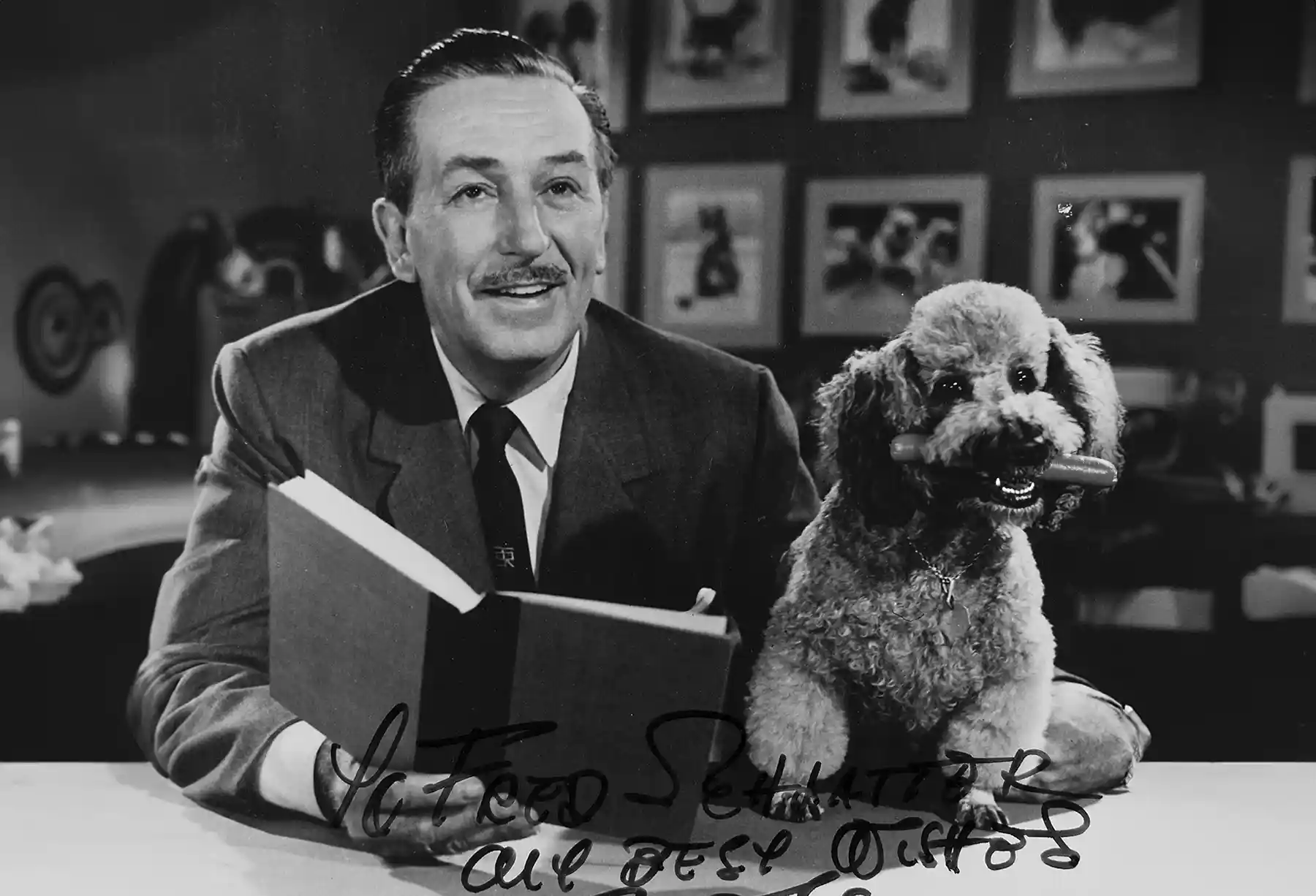 Walt and his dog Lady. 