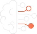 AI-centered services icon.