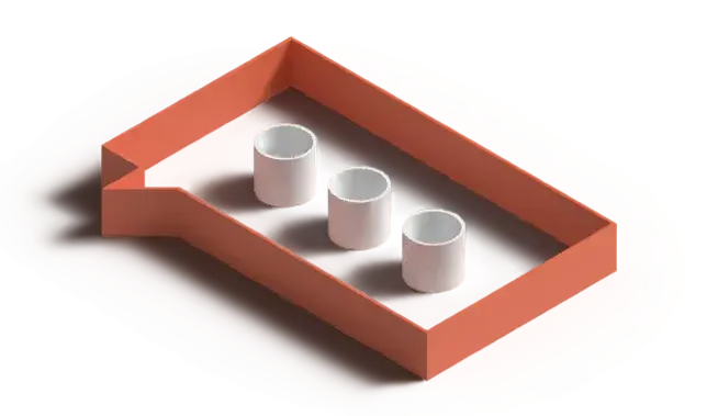 A 3D illustration of chat message bubbles.