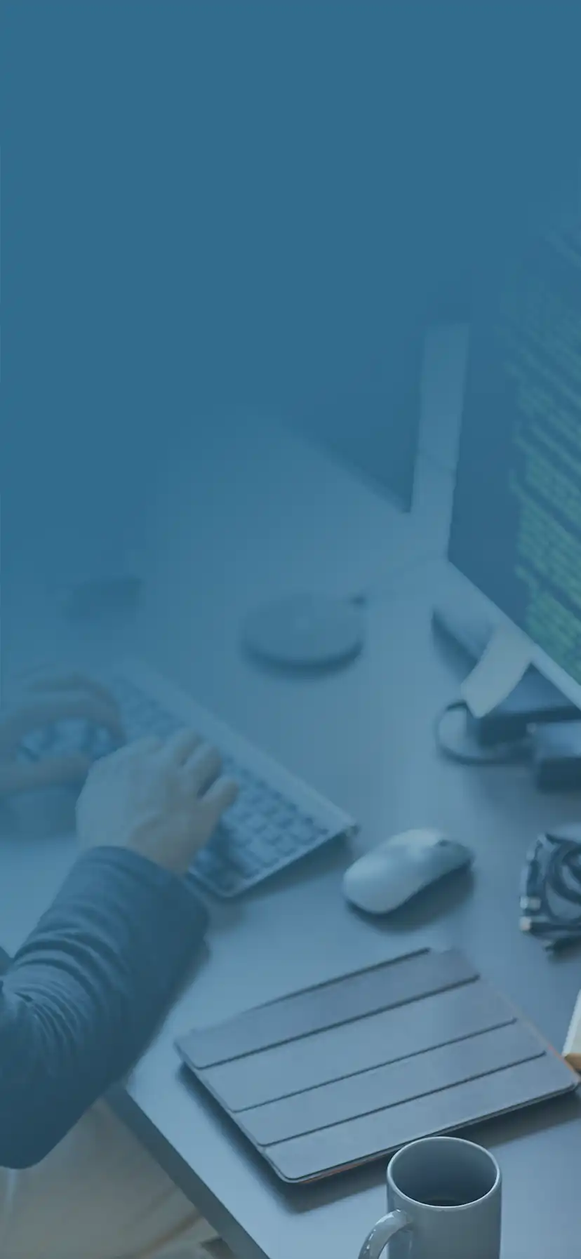 A software developer using AI to build a product.